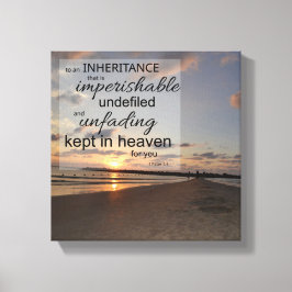 1 Peter 1:4 Canvastryck | Evig arv