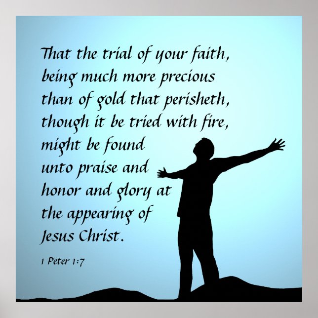 1 Peter 1:7 Poster (Framsidan)