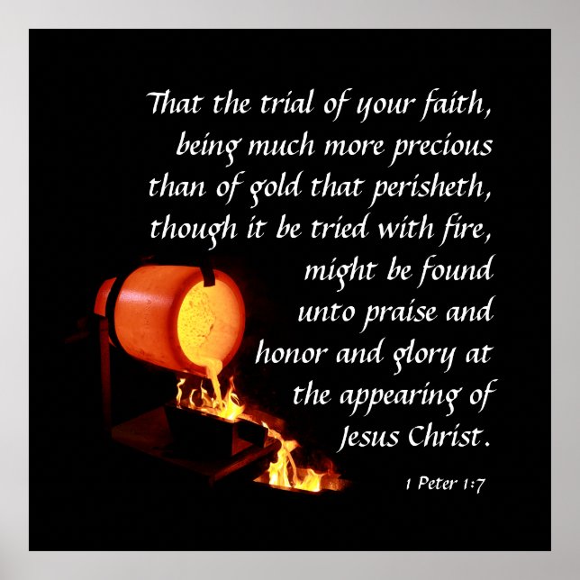 1 Peter 1:7 Poster (Framsidan)