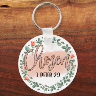 1 Peter 2:9 Christian Bible Verse Nyckelring