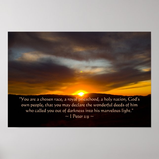 1 Peter 2:9 Poster (Framsidan)