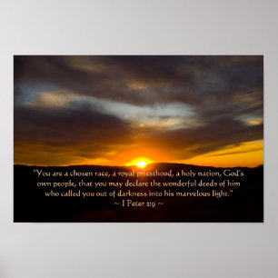 1 Peter 2:9affisch Poster