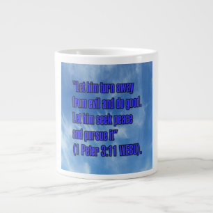 1 Peter 3:11 WEBU Mugg Jumbo Mugg