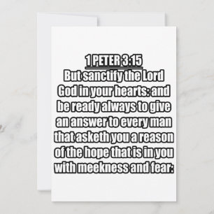 1 Peter 3:15 KJV Bible Verse Inbjudningar