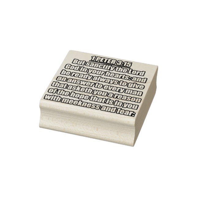 1 Peter 3:15 KJV Bible Verse Stämpel (Stämpel)