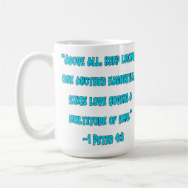 1 Peter 4:8 Behålla lyft varandra Kaffemugg