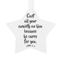 1 Peter 5:7 Anxiety Bible Verse Anpassningsbar