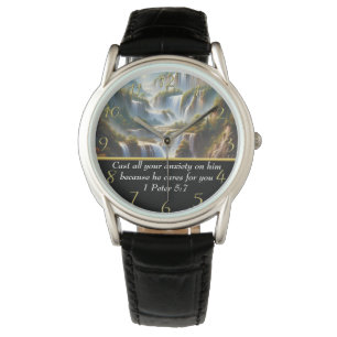 1 Peter 5:7 Christian Faith a Vattenfall Armbandsur
