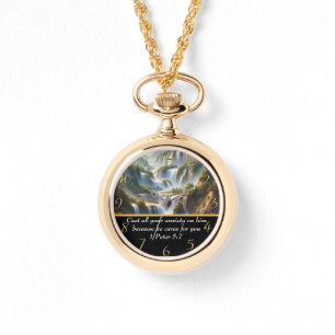 1 Peter 5:7 Christian Faith a Vattenfall Armbandsur