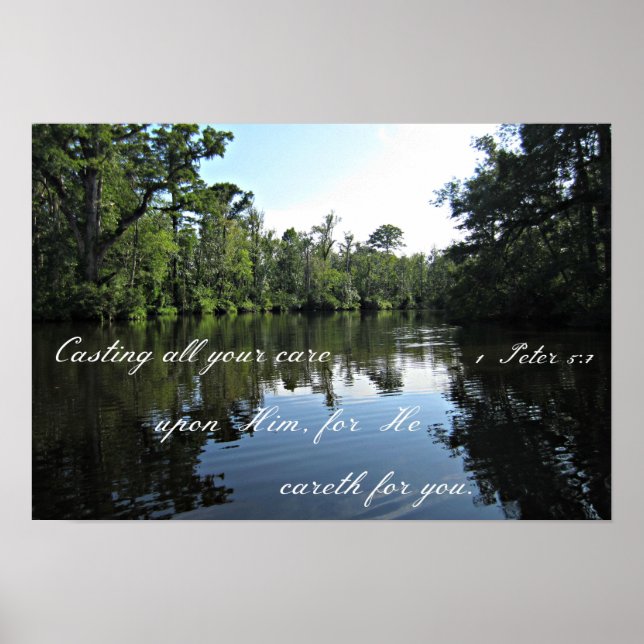 1 Peter 5:7 Gäller allt du bryr dig om... Poster (Framsidan)