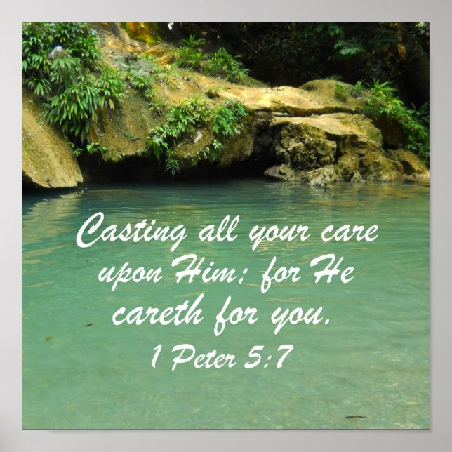 1 Peter 5:7 Poster (Framsidan)