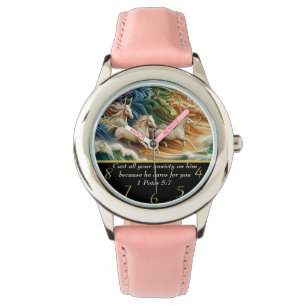1 Peter 5:7 vattenfall i dalen Armbandsur