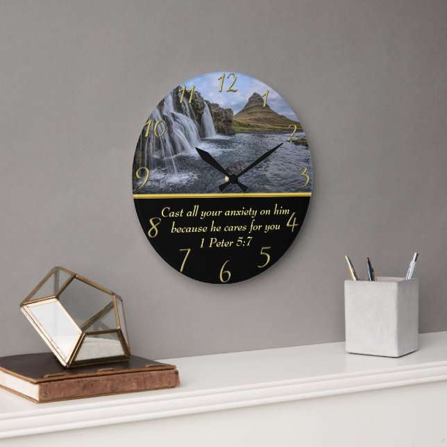 1 Peter 5:7 vattenfall i dalen Stor Klocka (Kontor)
