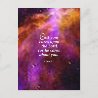1 Peter 5:7 Vykort