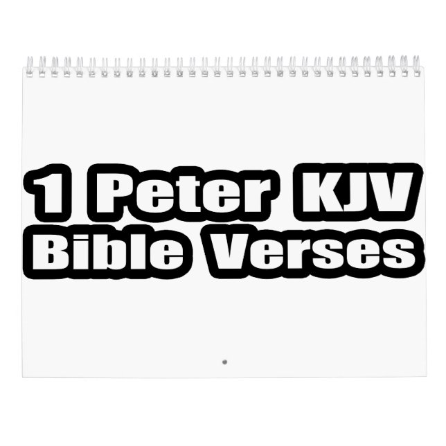 1 Peter KJV Bibelverser Citat Kalender (Baksida)