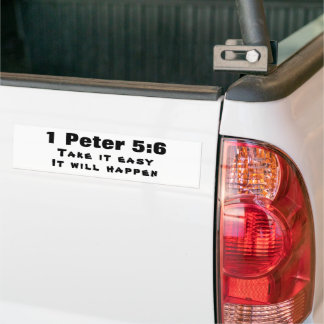 1 Petrus 5:6 Var ödmjuka Det kommer att hända Bildekal
