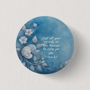 1 Petrus 5:7 Bibelvers Bild Knapp