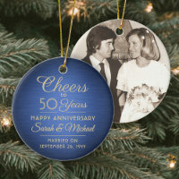 1 Photo ANY-årsjubileum Chef Brushed Blue & Guld