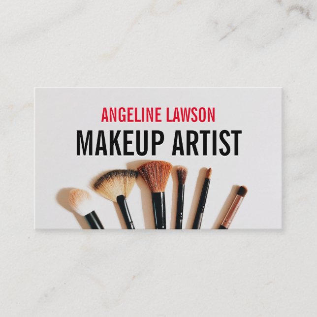 1 Photo Chic & Simple Makeup Artist Affärskort Visitkort (Framsida)