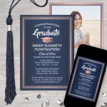 1 Photo Elegant Navy Blue and Rosa Studenten