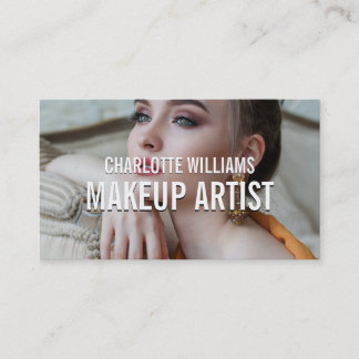 1 Photo Modern Makeup Artist Affärskort Visitkort