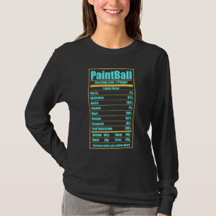 1 Player Paintball Dye Speedball Recreational Acti T Shirt