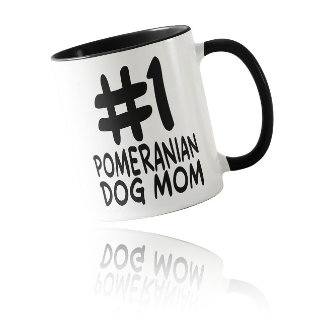 #1 Pomeranian Dog Mom - World's Best Fur Mom Mugg (#1 Pomeranian Dog Mom - World's Best Fur Mom Mug)