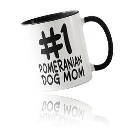 #1 Pomeranian Hundmamma - Världens Bästa Pälsmamma Mugg