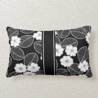 1 Pude Svart Vit Damask DECOR SET Lumbarkudde