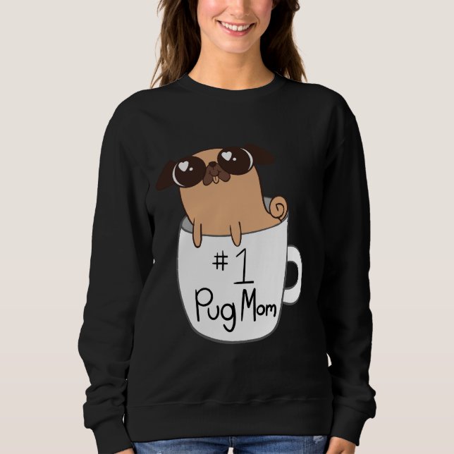 1 Pug Mamma Classic T-Shirt 692 (Framsida)