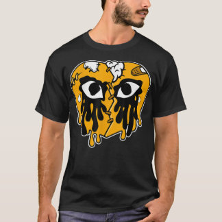 1 Retro Tee Loser Älskare Gult Drip Heart Gråtande