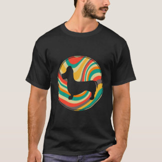1 Retro Vintage Dachshund Hundras T Shirt