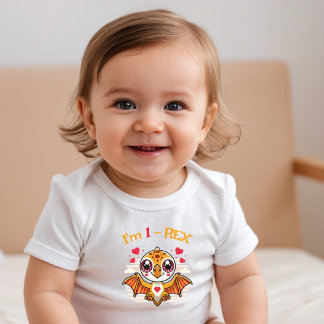 1-Rex Birthday Shirt – Custom Name Gift T Shirt