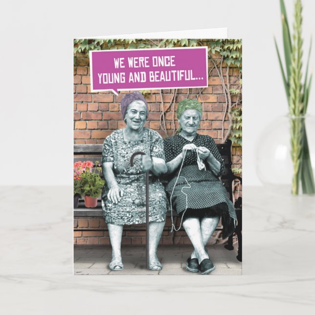 1 roligt kort för födelsedagar - unga och vackra (Framsida)