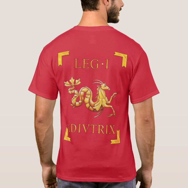 1 romerska Legio mig Adiutrix Vexillum T-tröja T Shirt (Baksida)