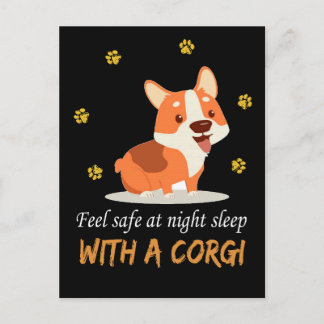 1 Säker vid nattsömn med Corgi Vykort