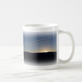 1 Samuel 15:22 Sunset White Gräns Kaffemugg