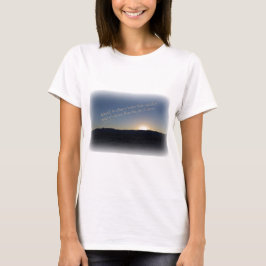1 Samuel 15:22 Sunset White Gräns Tee Shirt