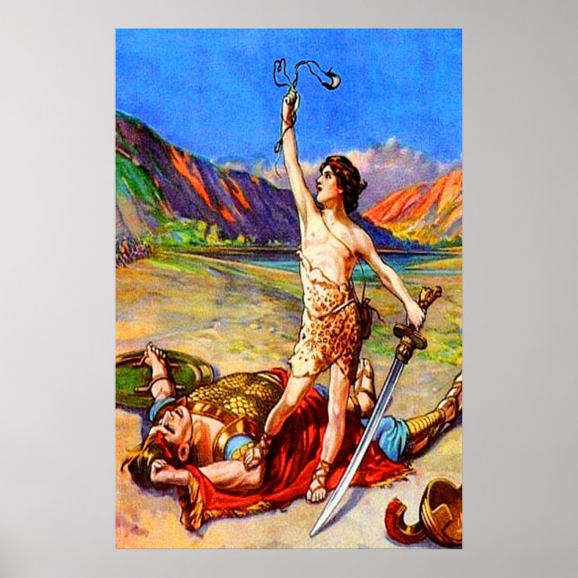 1 Samuel 17 David Defeats A Giant poster (Framsidan)