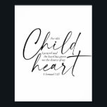 1 Samuel 1:27 Dual Typsnitt Poster<br><div class="desc">För det här barnet har jag bett och Herren har gett mig mitt hjärtliga önskningar. -1 Samuel 1:27 Dual Typsnitt</div>