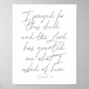 1 Samuel 1:27-skript Poster