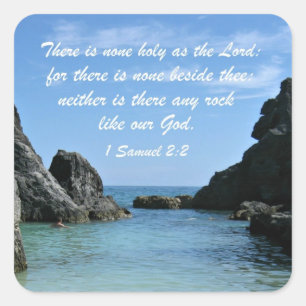 1 Samuel 2:2 Fyrkantigt Klistermärke