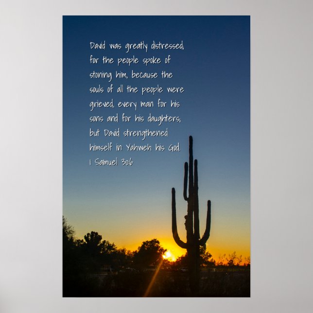 1 Samuel 30:6 Poster (Framsidan)