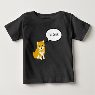 1 Shiba Inu Tal Bubble 2 Black Baby Tee Shirt