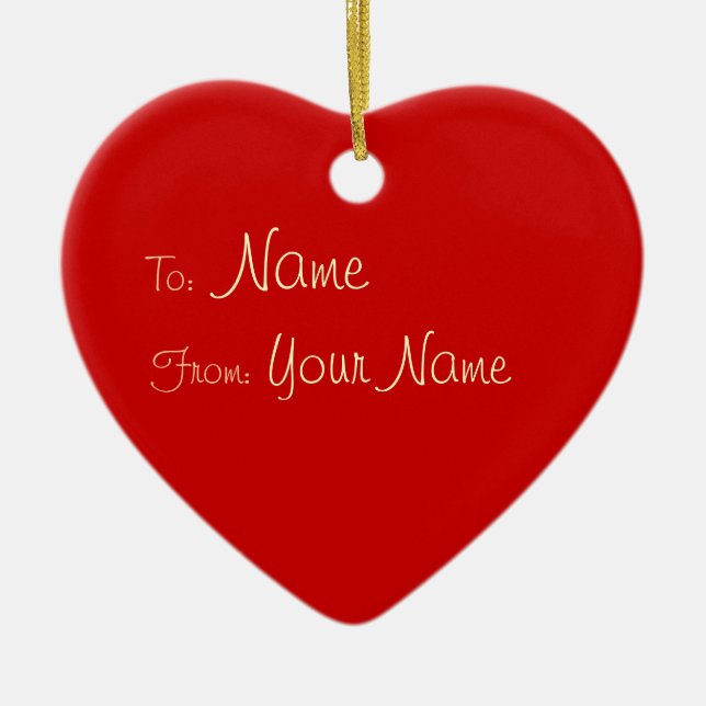 1 SIDE/DIY ~ Märkre Ornament Heart/3x2.8 (Framsidan)