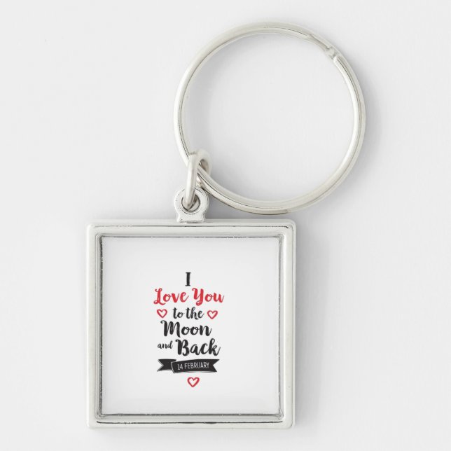 1 Silverback Gorilla vs 100 Humans_2 Fyrkantig Silverfärgad Nyckelring (Framsidan)