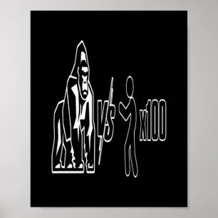 1 Silverback Gorilla vs 100 människor_3 Poster