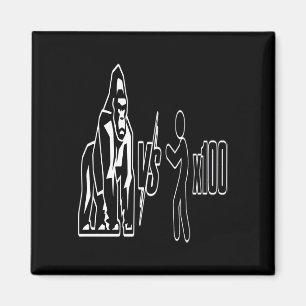 1 Silverback Gorillastrid mot 100 Människor_3 Magnet