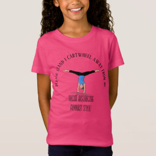 1 skjul bort, social avstånd för gymnaster t shirt