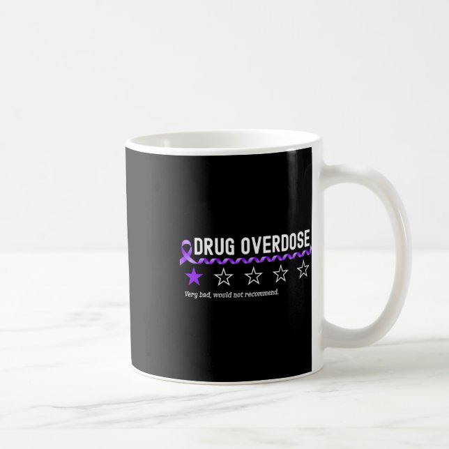 1 Star Rating Druva Overdose Awareness Roligt Figh Kaffemugg (Höger)
